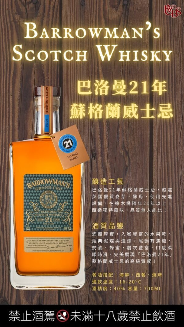 巴洛曼21年 蘇格蘭威士忌禮盒