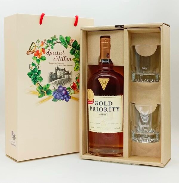 金選威士忌 附杯禮盒(公杯)