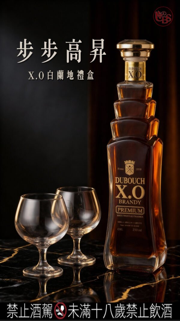 步步高升X.O.白蘭地  附杯禮盒