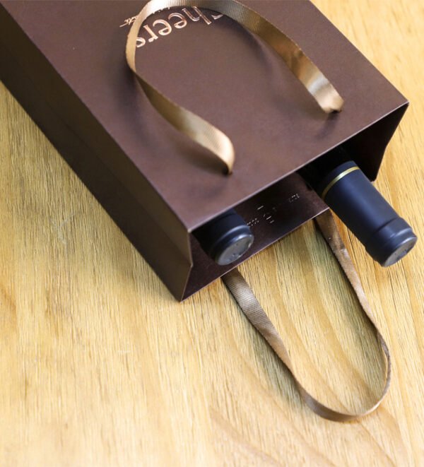 精緻奢華禮品袋 (紅色/咖啡色)