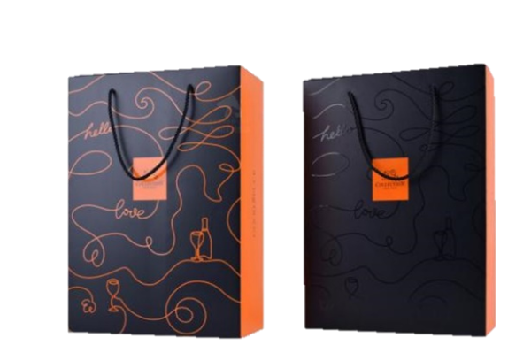 橘色線條 雙入禮盒